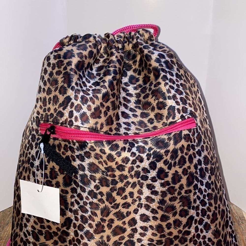 Leopard Drawstring Backpack  - Picture 3 of 5